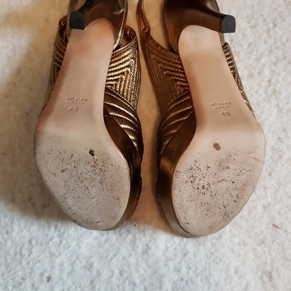 Gucci heels gold - Picture 2 of 8